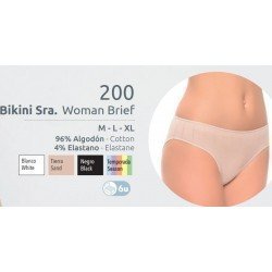 Braga Bikini Naiara de algodón 200